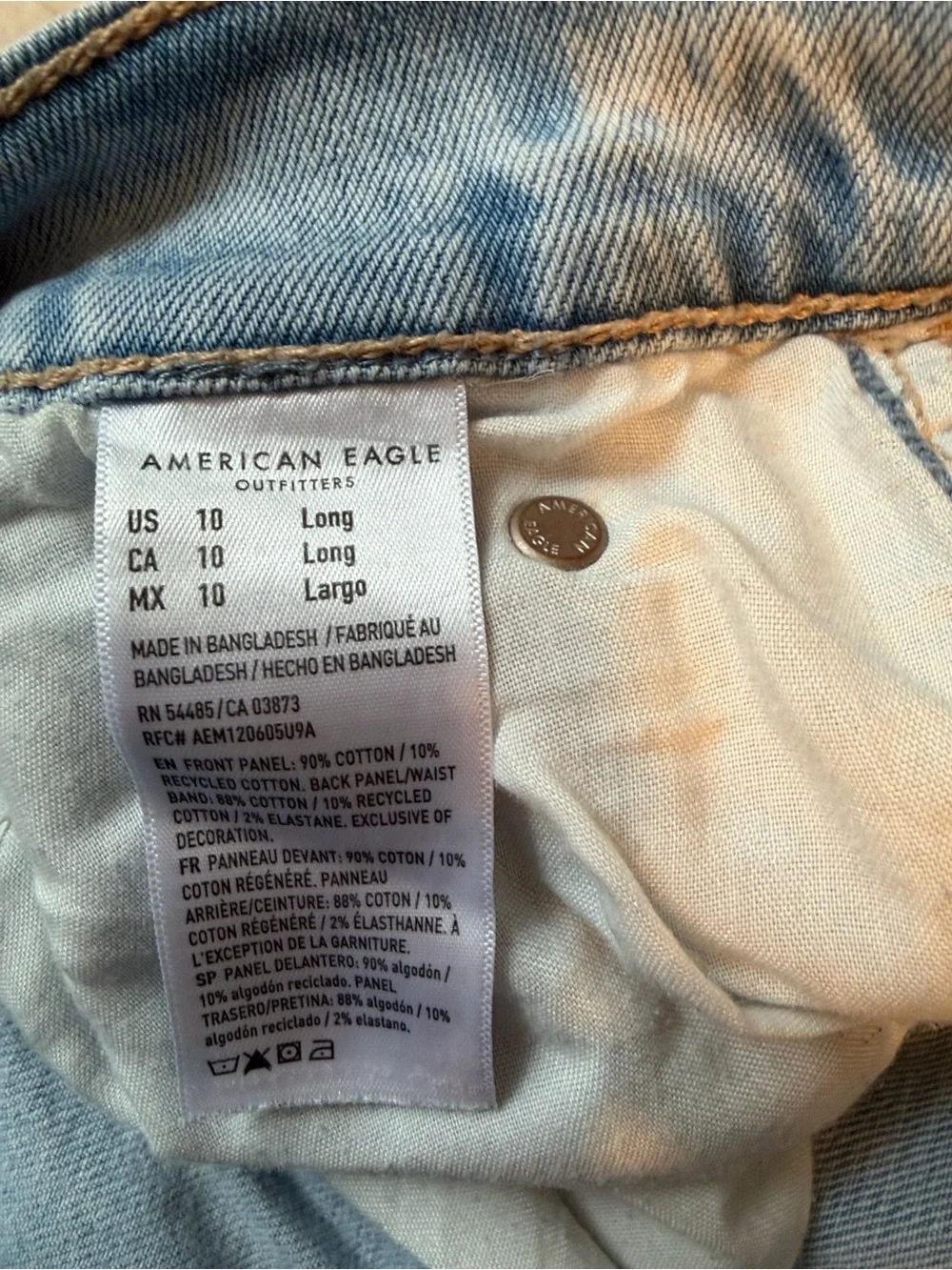 American Eagle Outfitters Low Rise Ultra Wide-Leg Jeans. Size 10 Long - Picture 10 of 10